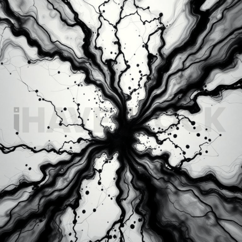 Ink Fluid Micro Crack Web Background