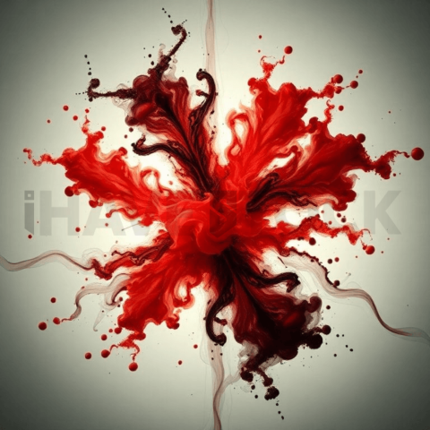 Ink Fluid Radial Implosion Background