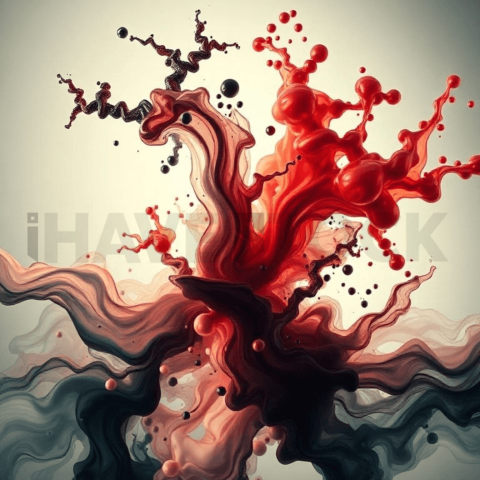 Ink Fluid Turbulent Flow Background