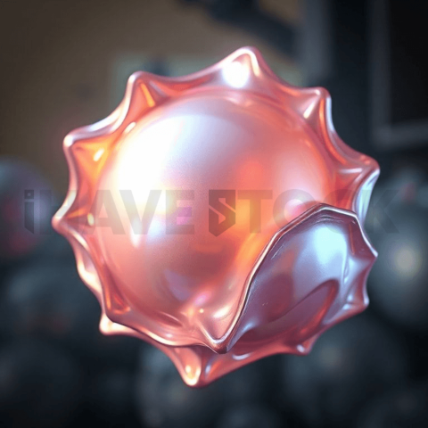 Iridescent Pearl Heat Warp Background