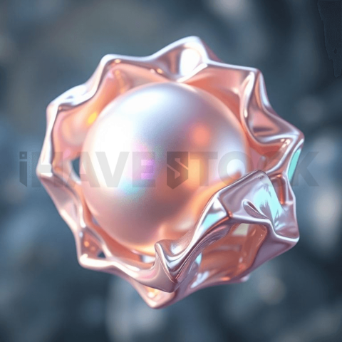 Iridescent Pearl High Density Warp Background