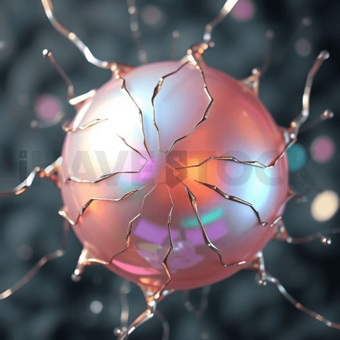 Iridescent Pearl Micro Crack Web Background