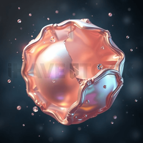 Iridescent Pearl Pressure Fracture Background