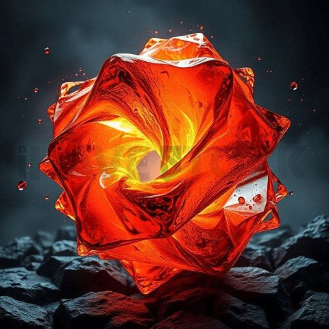 Lava Glass Energy Twist Background