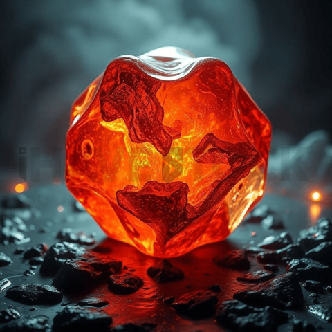 Lava Glass Lens Distortion Background