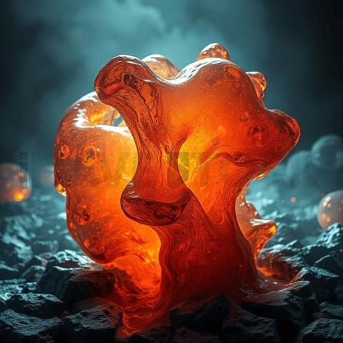 Lava Glass High Density Warp Background