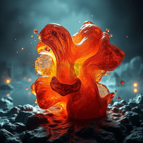 Lava Glass Shear Tension Background