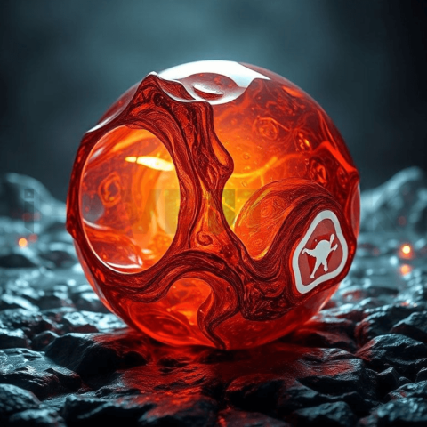 Lava Glass Stress Ripple Background