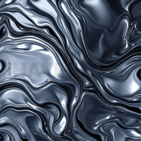 Liquid Chrome High Contrast Background