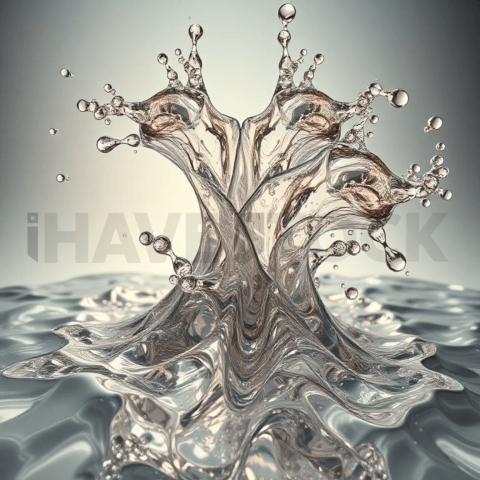 Liquid Mercury Deformation Cascade Background