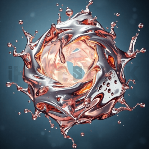 Liquid Mercury Energy Twist Background