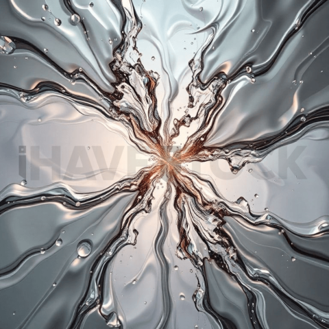 Liquid Mercury Diagonal Split Background