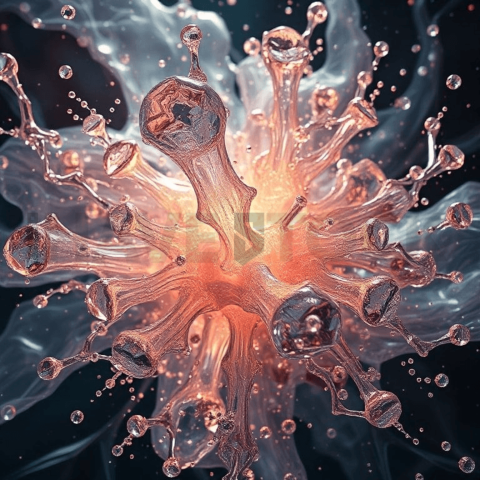 Liquid Mercury Fracture Bloom Background