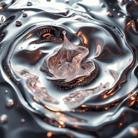 Liquid Mercury Stress Ripple Background
