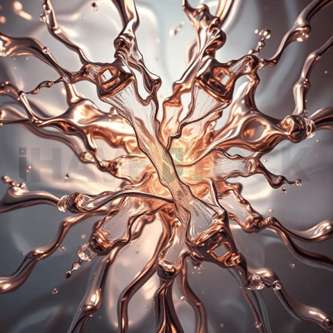 Liquid Mercury Tension Tear Background