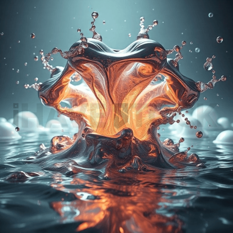 Liquid Mercury Vacuum Collapse Background