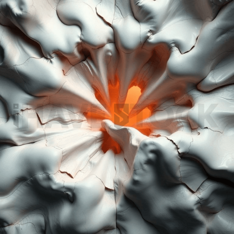 Matte Ceramic Abyssal Fold Background