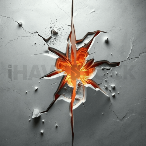 Matte Ceramic Angular Break Background