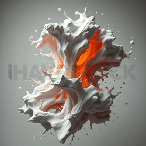Matte Ceramic Deformation Cascade Background