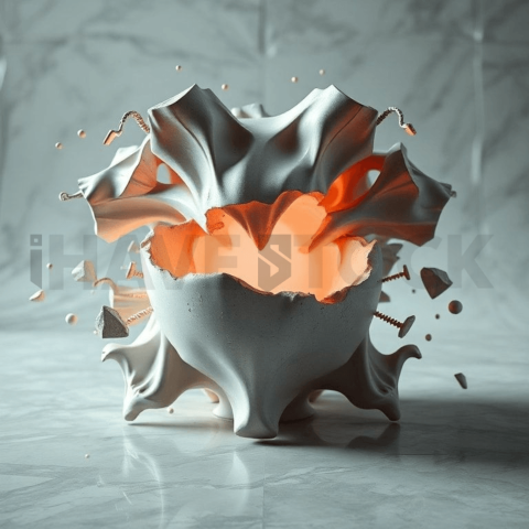 Matte Ceramic Lens Distortion Background