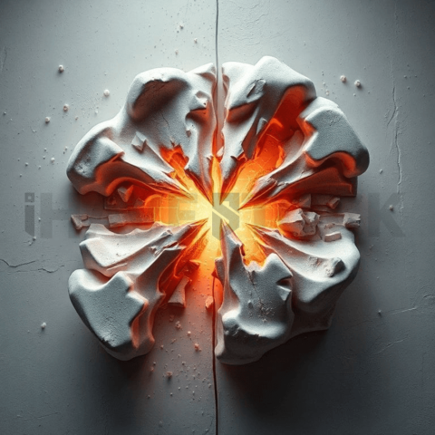 Matte Ceramic Pressure Fracture Background