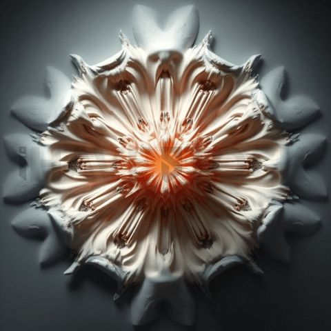 Matte Ceramic Radial Implosion Background