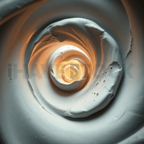 Matte Ceramic Spiral Displacement Background