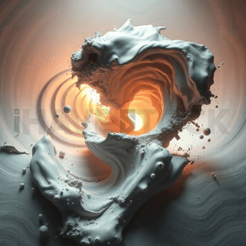 Matte Ceramic Vortex Collapse Background