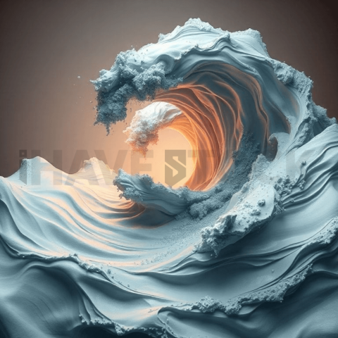 Matte Ceramic Wave Vortex Background