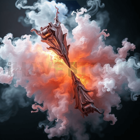 Metallic Vapor Diagonal Split Background