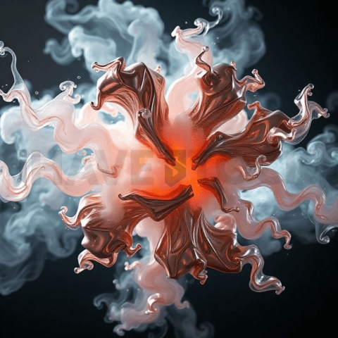 Metallic Vapor Directional Stretch Background