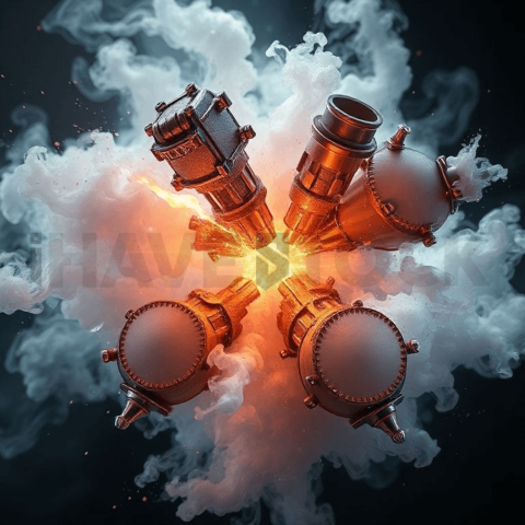 Metallic Vapor Pressure Fracture Background