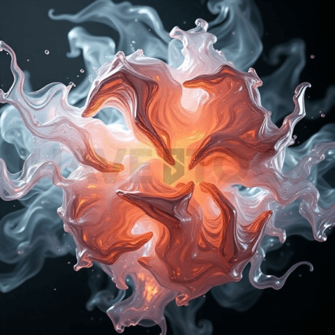 Metallic Vapor Stress Ripple Background