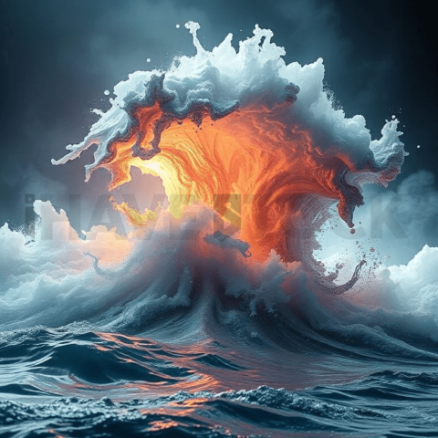 Metallic Vapor Wave Collapse Background