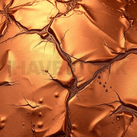 Molten Copper Reflective Background