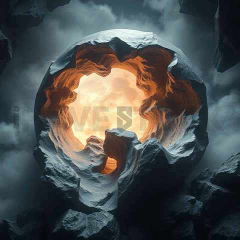 Moonstone Abyssal Fold Background