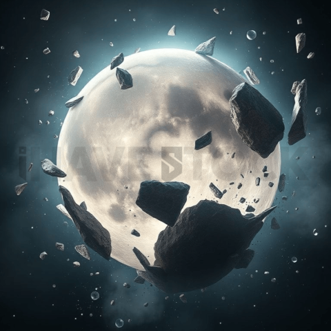 Moonstone Compression Shatter Background