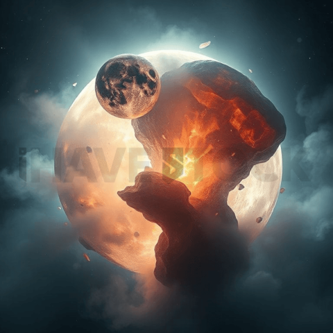 Moonstone Fracture Bloom Background