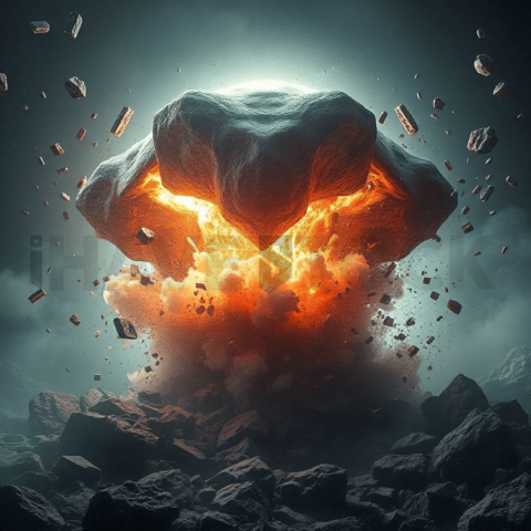 Moonstone Fragment Explosion Background