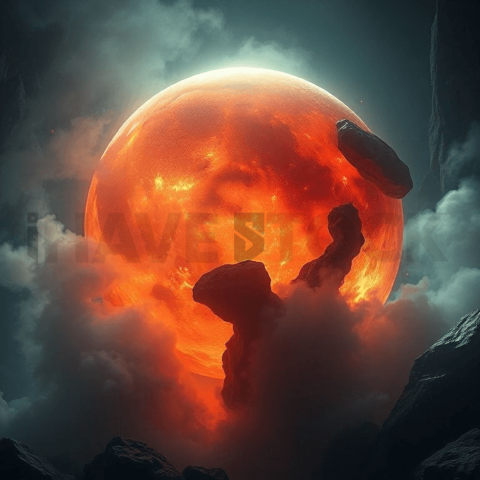 Moonstone Heat Warp Background