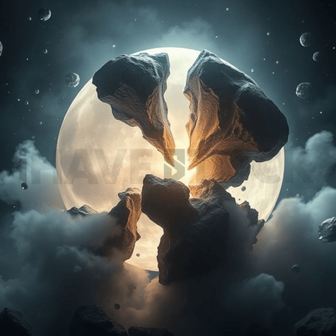 Moonstone Pressure Fracture Background