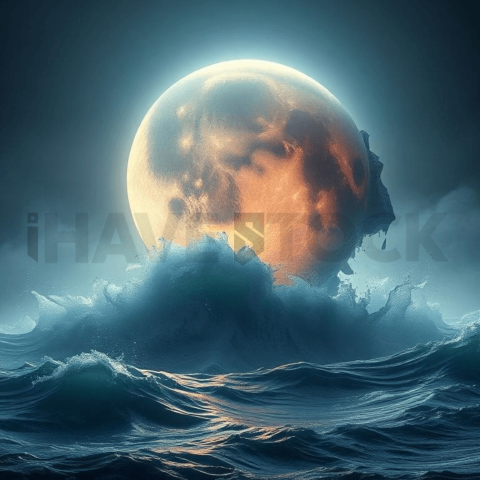 Moonstone Wave Collapse Background