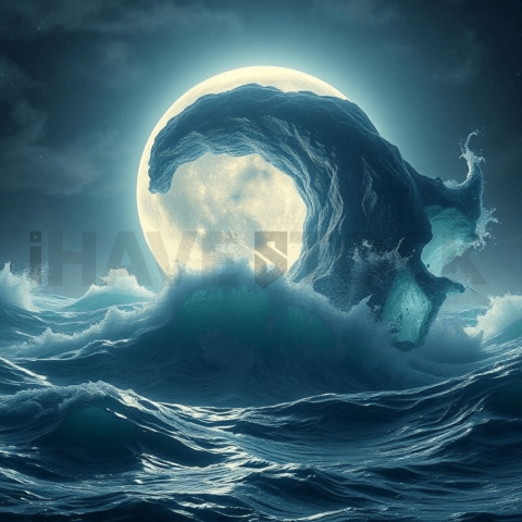 Moonstone Wave Vortex Background