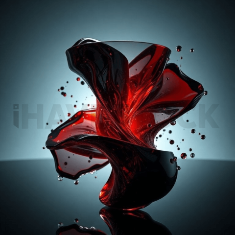 Obsidian Glass Energy Twist Background