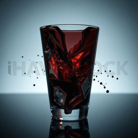 Obsidian Glass Lens Distortion Background