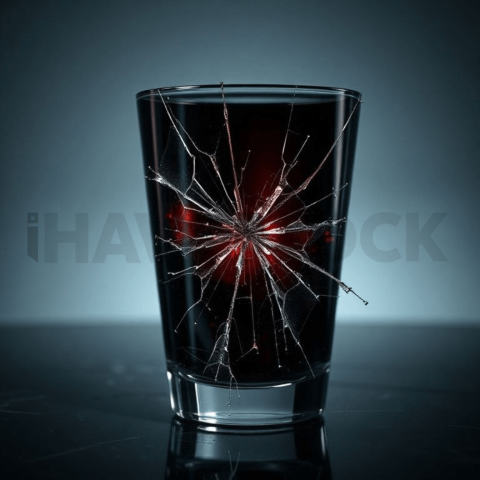 Obsidian Glass Micro Crack Web Background