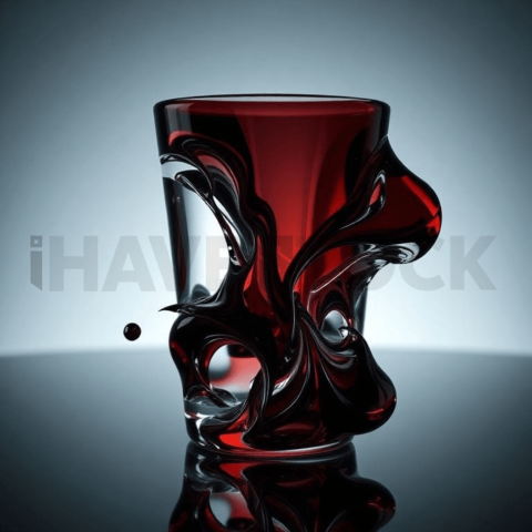 Obsidian Glass Stress Ripple Background