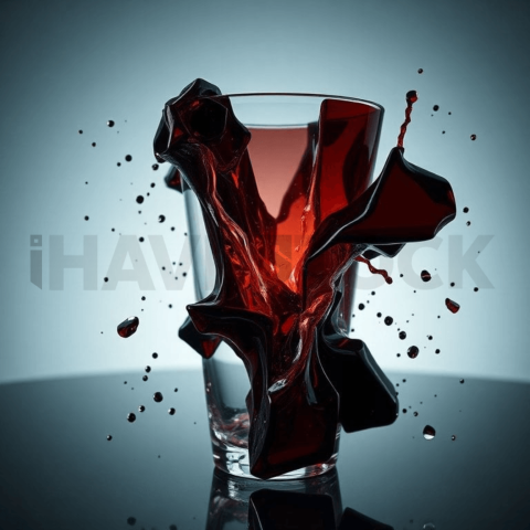Obsidian Glass Tension Tear Background