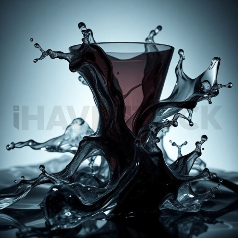 Obsidian Glass Turbulent Flow Background