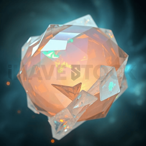 Opal Gemstone Abyssal Fold Background